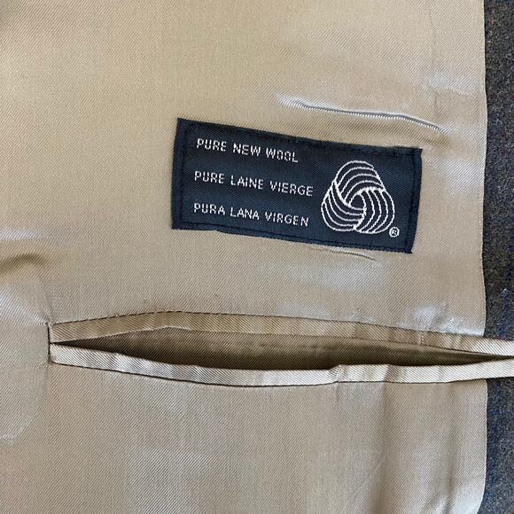 Vintage 90s Ralph Lauren Plaid Blazer Wool Jacket Green Brown Men's Size 44R - Picture 5 of 10